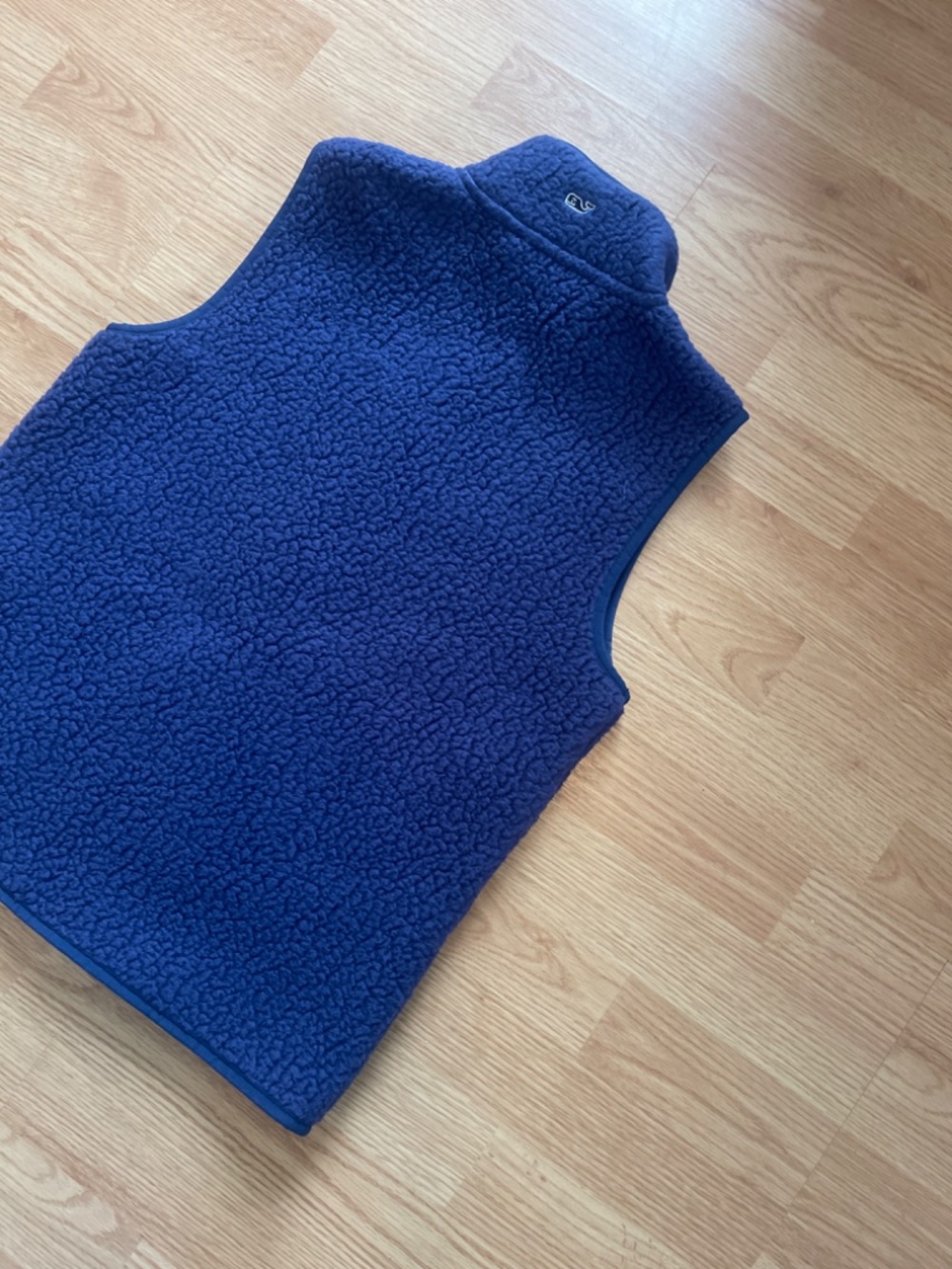Vineyard Vines Women’s Navy Blue Sherpa Cozy Zip Up Vest Size Large - Picture 8 of 9